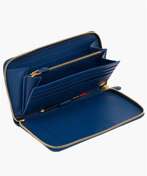 prada cornflower blue wallet|Cornflower Blue Large leather wallet .